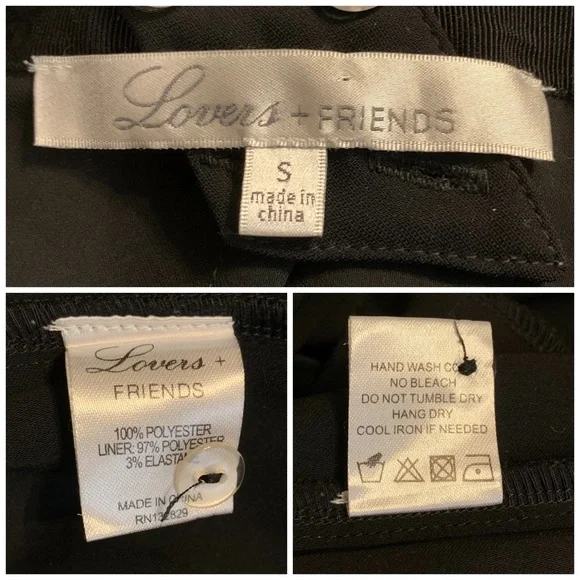 Lovers + Friends black Finley romper S - Picture 6 of 6